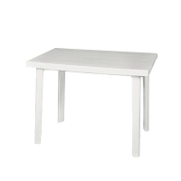 Tραπέζι πλαστικό Λευκό (100x67x72 cm)