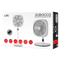 Life Scirocco Ανεμιστήρας Ορθοστάτης 2 σε 1 20W Διαμέτρου 30cm με Τηλεχειριστήριο